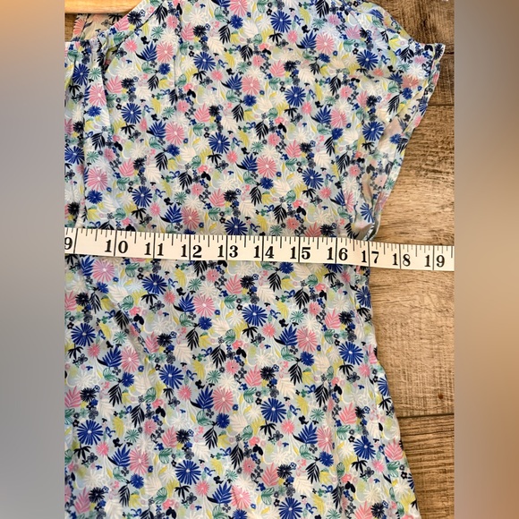 Boden Pin-tuck Floral Blouse Size 10 - Picture 5 of 8
